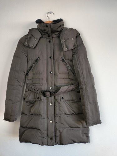 Zara down puffer jacket brown - zara,