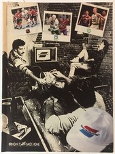 Hartford Whalers Boston Celtics SportsChannel 1988 Vintage Print Ad 8x11 Inches