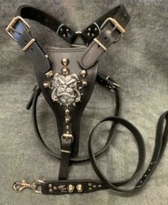 LEATHER DOG HARNESS+LEAD