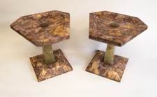 Pair of Art Deco Marble and