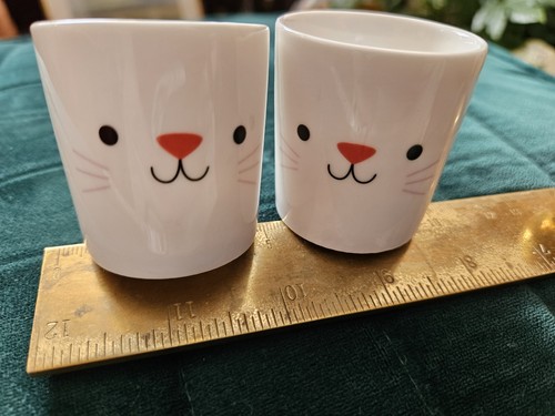 Fine bone china cat - cat, egg