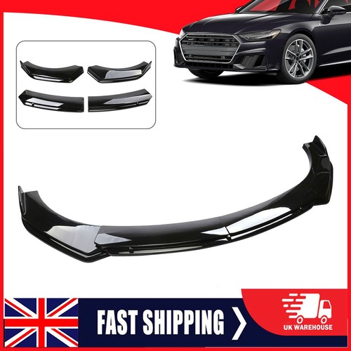 Glossy front bumper splitter - glossy,