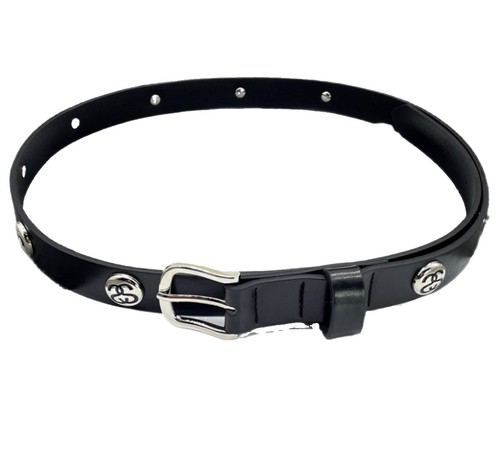 Vintage black stussy - black, leather