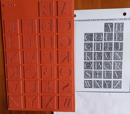 Alphabet rubber stamps - 26,