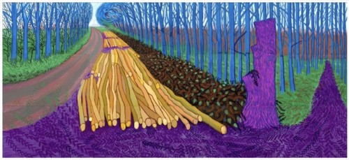 David hockney winter - david, timber
