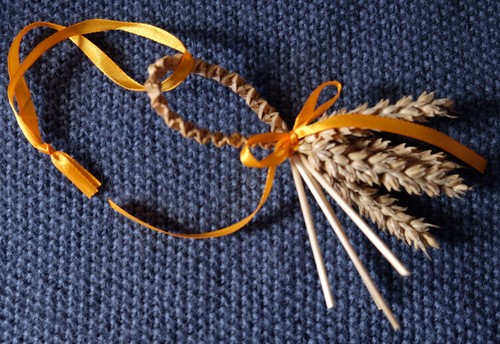Handmade rustic corn dolly - corn,