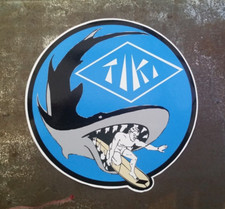 Tiki surfboards sticker - "tiki",