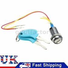 Ignition Switch Locking Electric Mobility Scooter Bike Part Replacement + 2 Keys