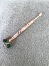 This Fun Bone Lacemaking Bobbin Will Brighten Up Any Pillow, Spangled