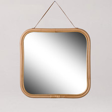 Peru Wall Mirror Rattan Square