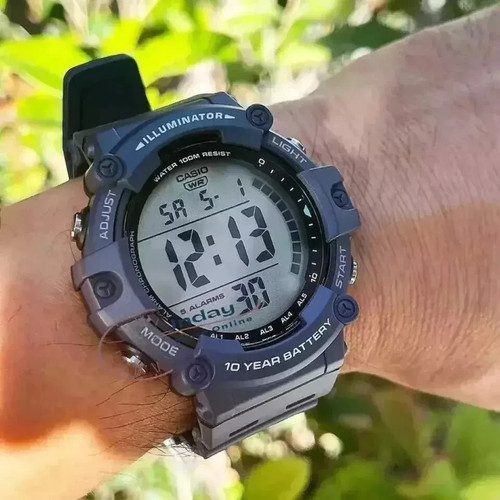Casio blue digital - blue,