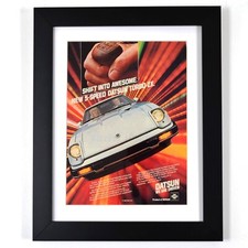 Framed 1982 Datsun 280ZX Turbo Ad – Vintage Nissan Z Car Memorabilia Art Print
