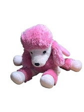 Russ Berrie Pink Poodle Novelty Plush Handbag Cuddly Toy 12" Excluding Tail