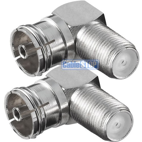 Right angle female coax to - coax,