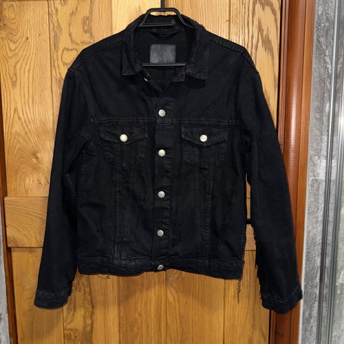 Zara black denim jacket small - zara,
