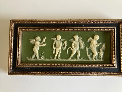 Jasperware relief plaque sage - plaque,