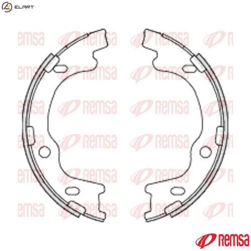 Brake shoe parking - brake,