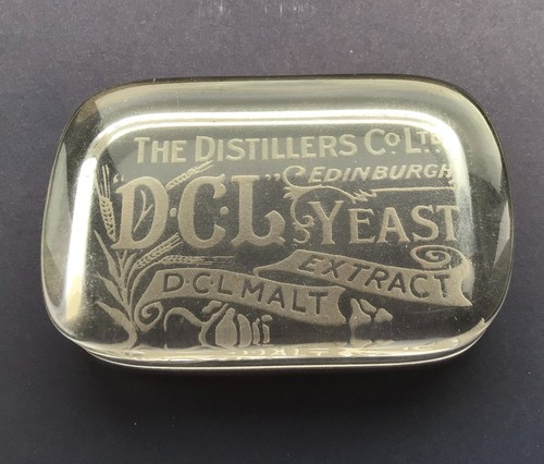 Vintage glass advertising - glass,