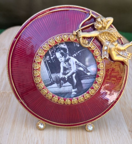 Round ruby red - red, frame