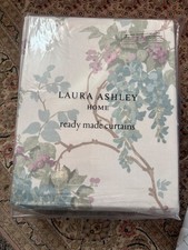 Laura Ashley Wisteria duck egg/Pustachio pencil pleat curtains W 88'' L 90''