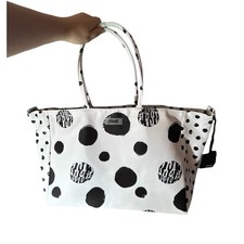 Dots print canvas large - f**k,