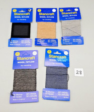 5 Vintage Darning Mending Wool/Nylon Thread - Hosiery Stockings -Stancraft - 28