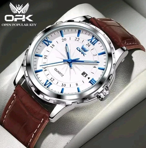 Mens business leather - business, watch