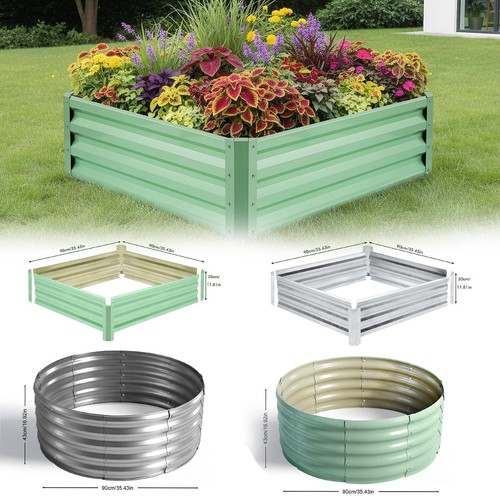 Metal garden raised bed - raised,