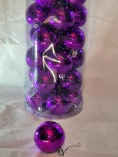 24pcs 6cm Coloured Christmas Wedding Party Tree Ball Baubles Ornament