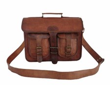 11 In Leather Satchel