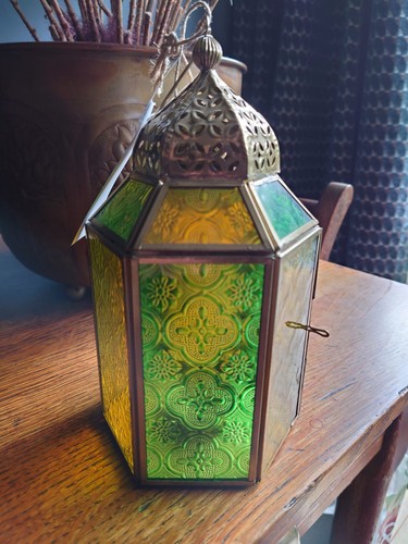 Moroccan lantern embossed - moroccan,