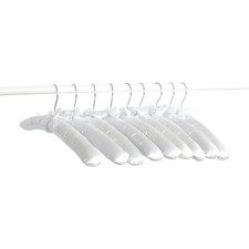10PCS White Padded Satin