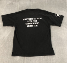Mens Graphic Tee L Black Aust