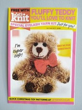 KNIT YOUR OWN FLUFFY TEDDY toy