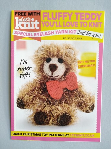 Knit your own fluffy teddy - your, toy