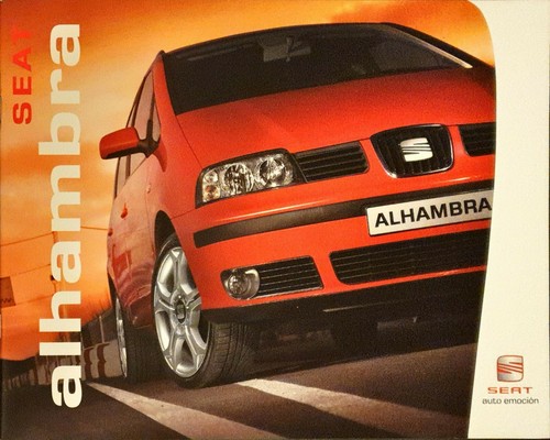 Seat alhambra brochure 2003 - brochure,