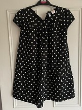 Girls - Gapkids  - Size M - Black Spotty Dress With Lining