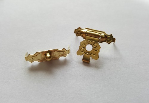 Gold locker hasp lock - gold,