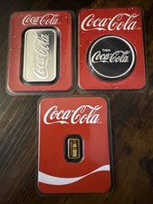 0.5g Gold & 2 Troy Oz Silver Coca Cola Bundle - Pure Silver - Pure Gold