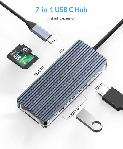 100w 7in1 type usb 1 - 3.1, to