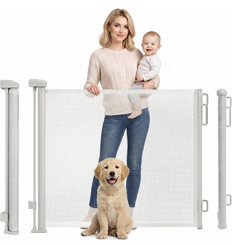 Retractable stair gate for - retractable,