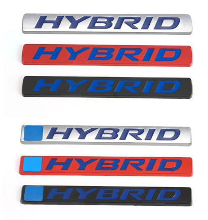 Hybrid chrome car trunk decal - trunk,