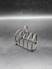 Antique 1920s Sterling Silver Toast Rack Small 7cm Long London Hall Marks