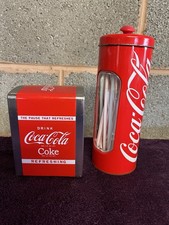 Coca-Cola 2013 Straw and Napkin Dispensers x 2 Retro Style Collectable