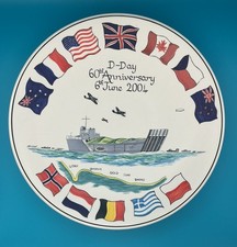 Poole Pottery D-Day 26cm Plate Hand Painted Karen Brown Designed C Geffen 40/100