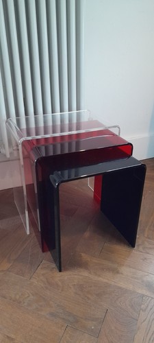 Acrylic nest tables - nest, of