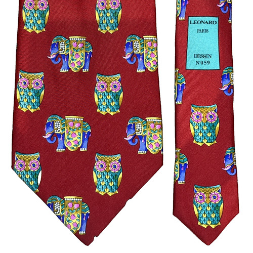 Leonard paris mens silk tie - leonard,