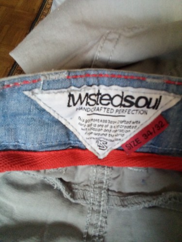 Twisted soul jeans grey size - twisted,