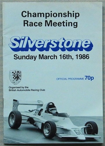 Silverstone mar 1986 barc - silverstone, 16