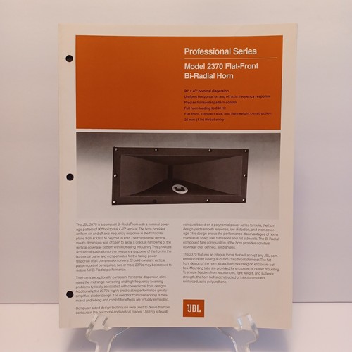 Jbl professional brochure - jbl,